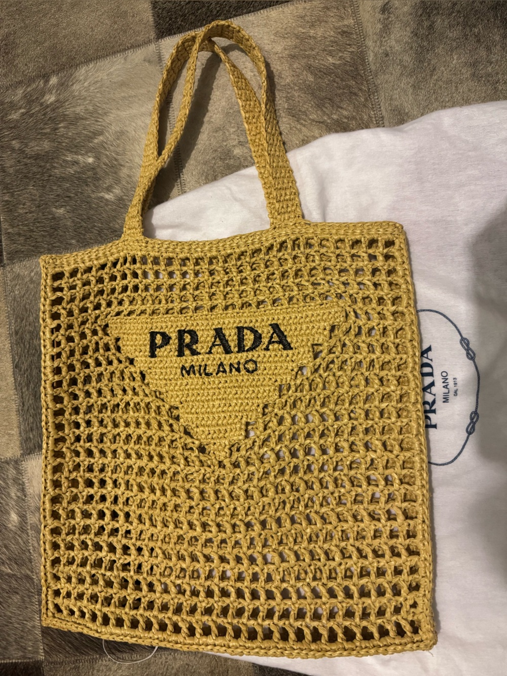 Prada Crochet Tote